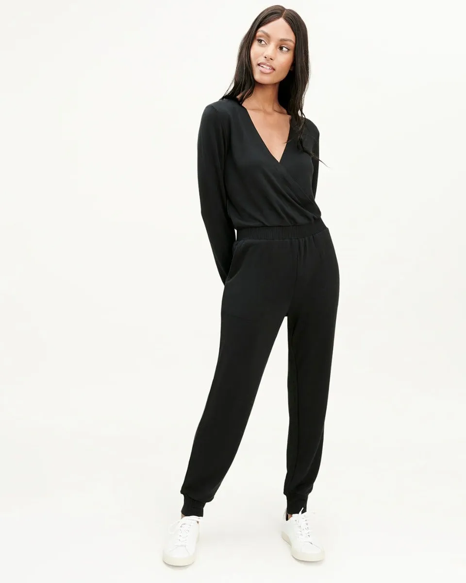 Whimsical Mood Fresh Palette Supersoft Rib Surplice Jumpsuit