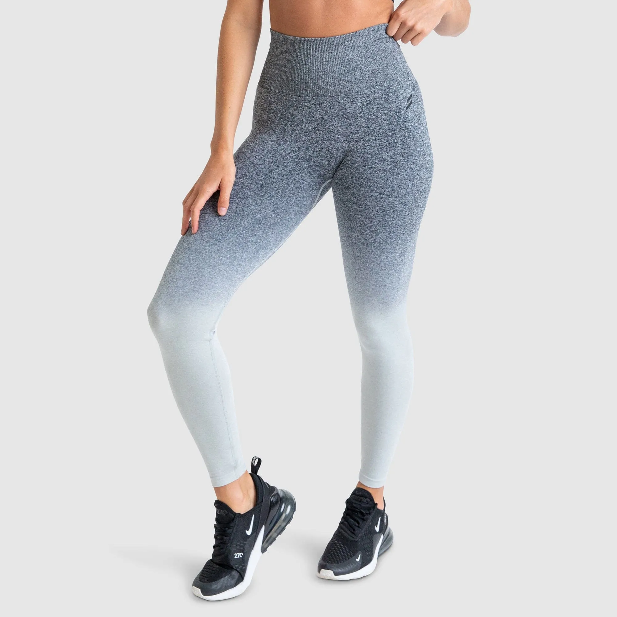 Ombre Scrunch Seamless Leggings - Grey Smart Design