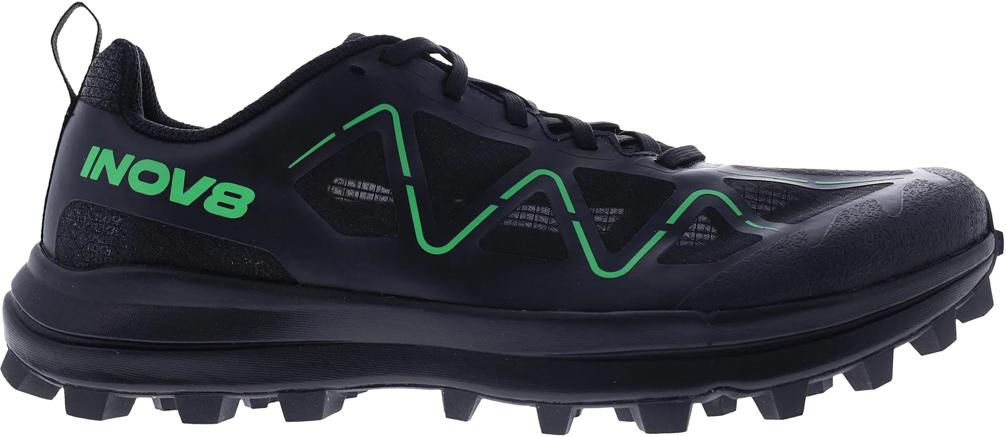 track shoes substitute Breathable Airflow Net Inov8 MudTalon Zero WIDE FIT Womens Trail Running Shoes - Black