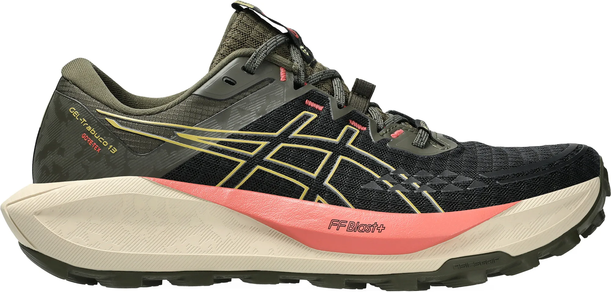 arch - support running shoes Asics Gel Trabuco 13 GORE-TEX Womens Trail Running Shoes - Black