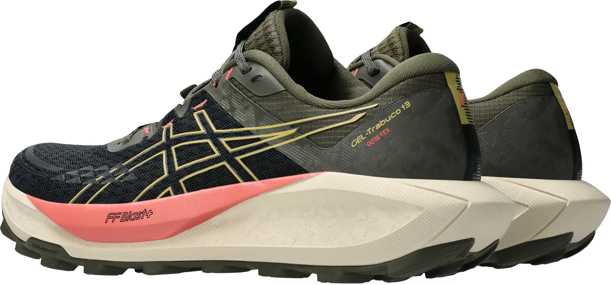 Zero Drop Design Asics Gel Trabuco 13 GORE-TEX Womens Trail Running Shoes - Black