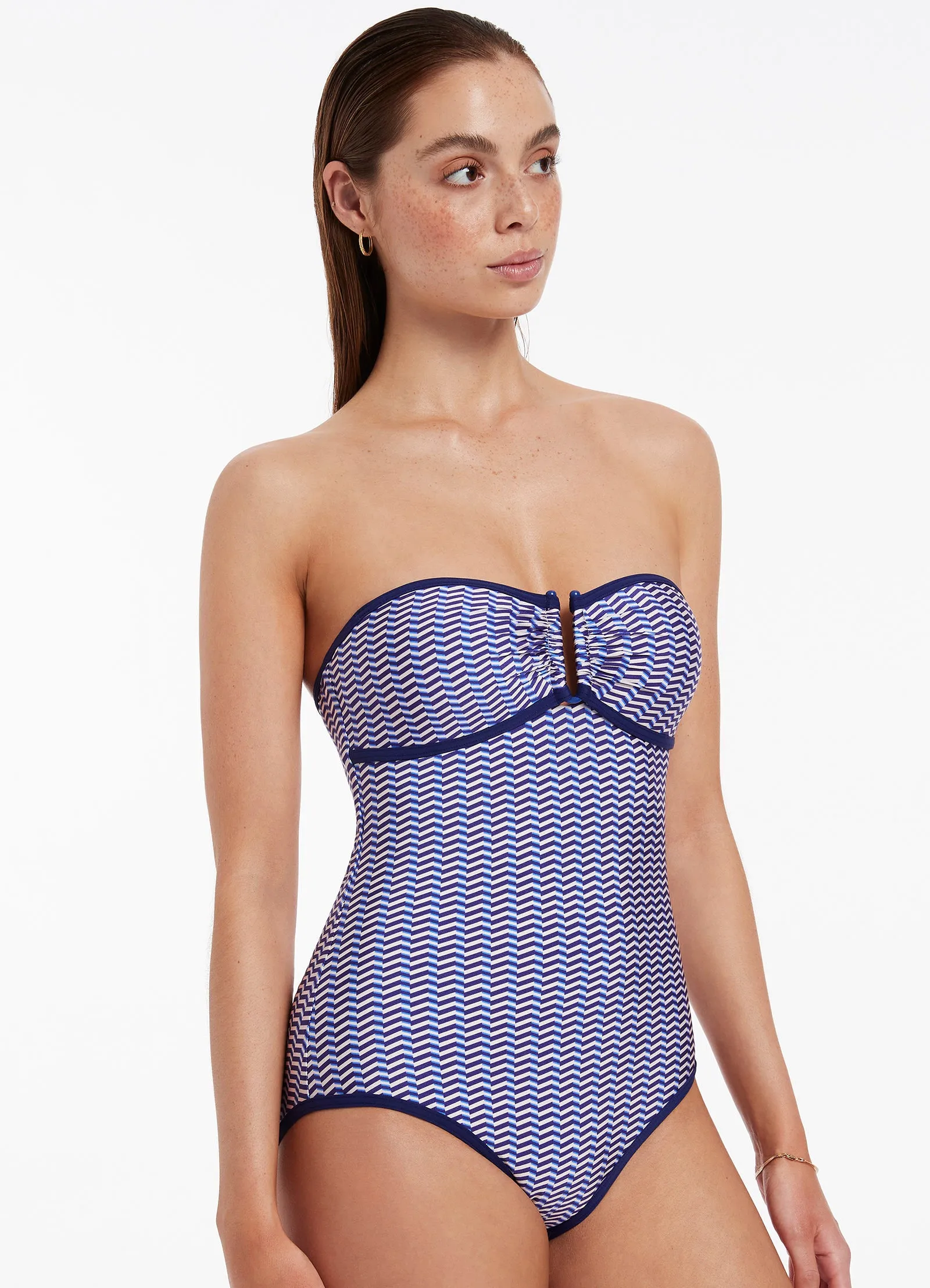 Trendy designs Amoudi Bandeau One Piece - Sapphire