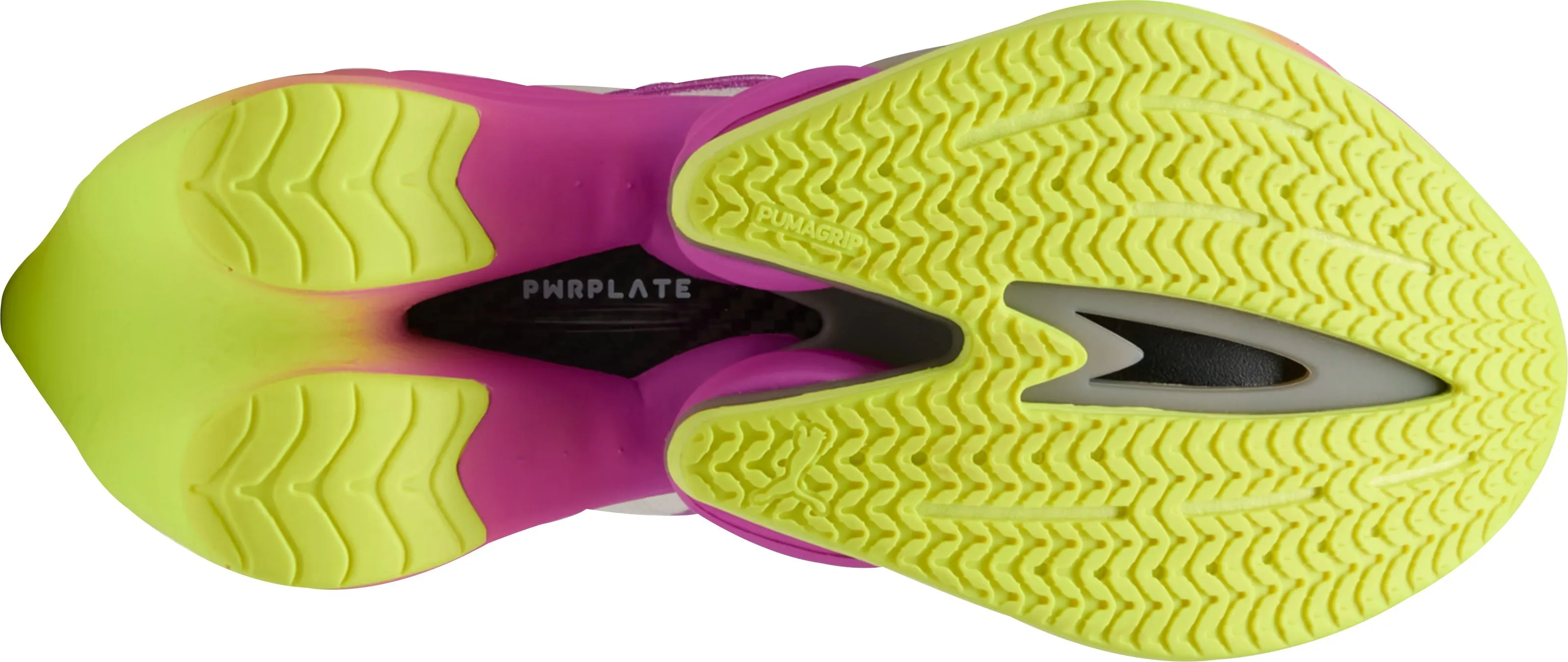 Puma Fast-RB Nitro Elite Womens Running Shoes - White running in a softball field area shoes