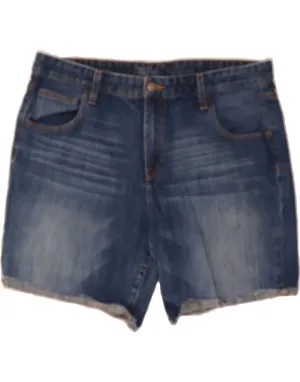 Effortless Style Plaid Design MOSSIMO Womens Denim Shorts US 14 XL W38  Blue Cotton