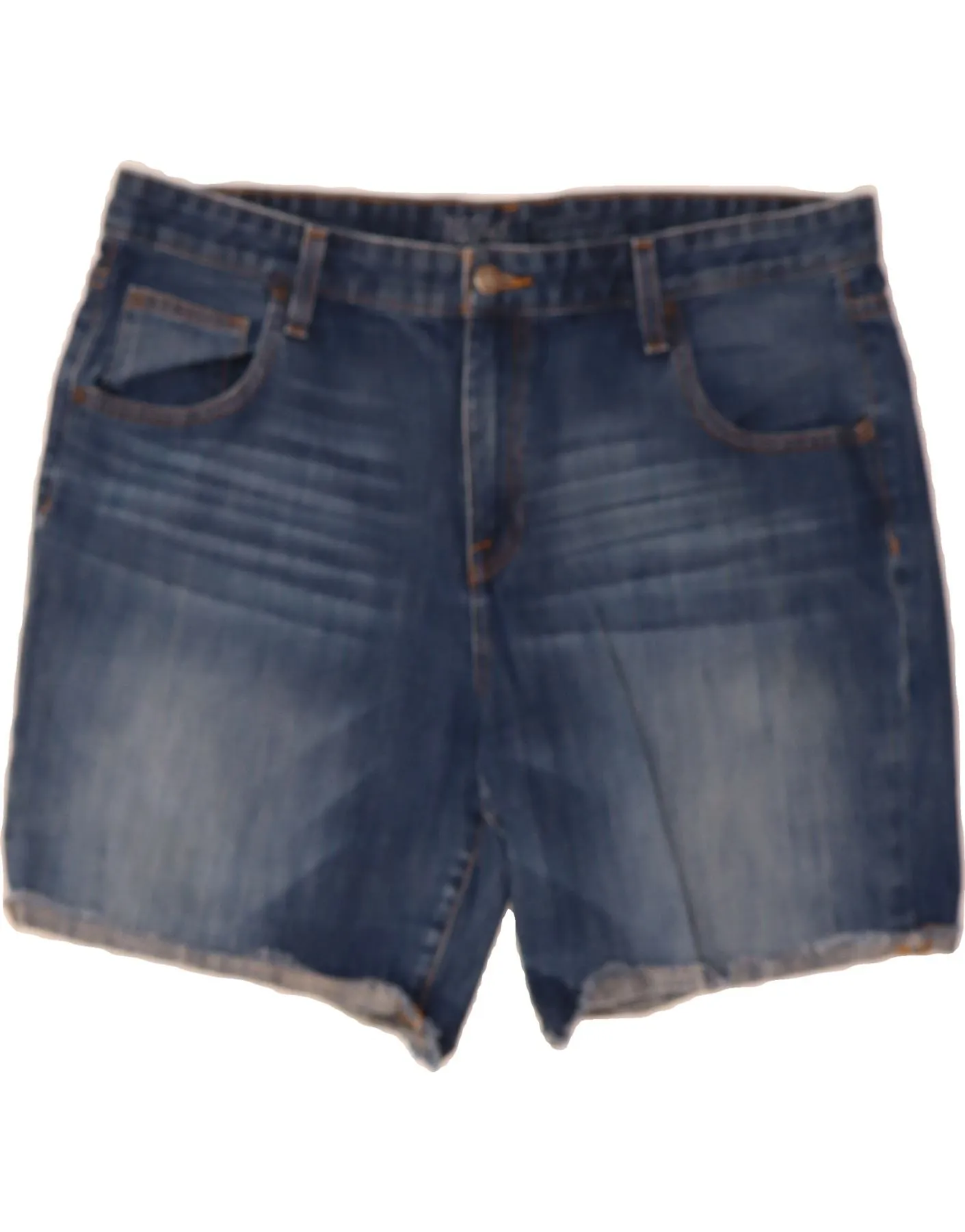 Effortless Style Plaid Design MOSSIMO Womens Denim Shorts US 14 XL W38  Blue Cotton