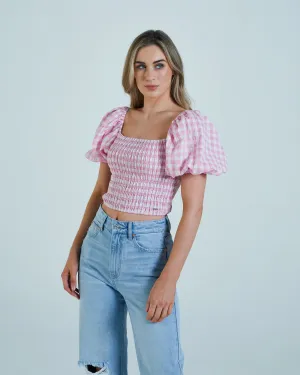 Susannah Top Pink Lemonade River Core
