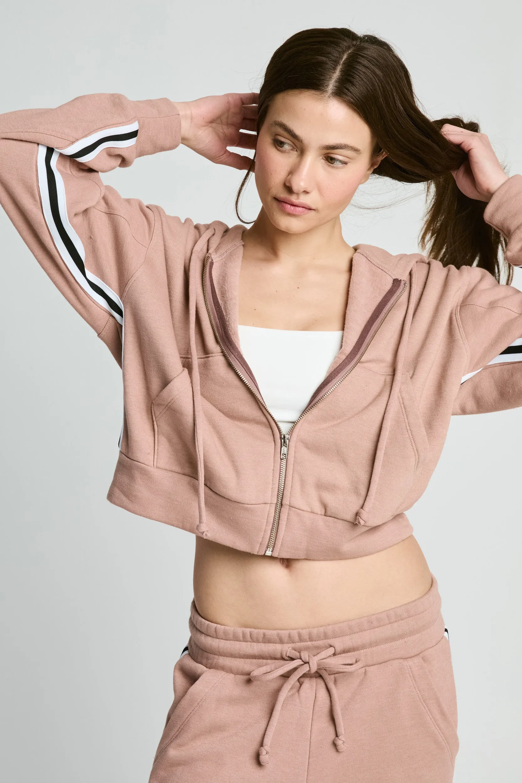 Light Weight SnagFree Fabric Locker Room Zip Up Hoodie