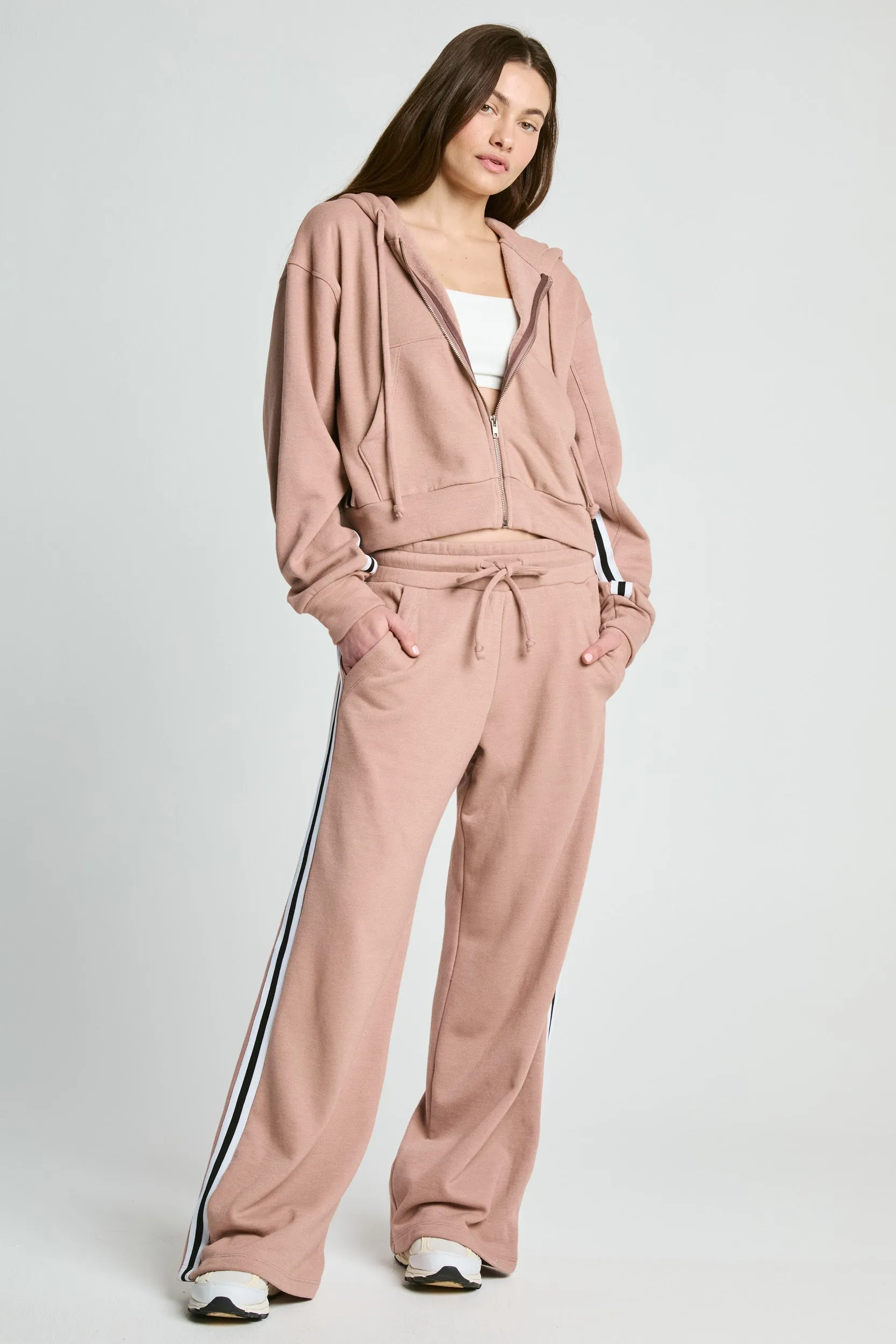 Loose Comfort Locker Room Zip Up Hoodie