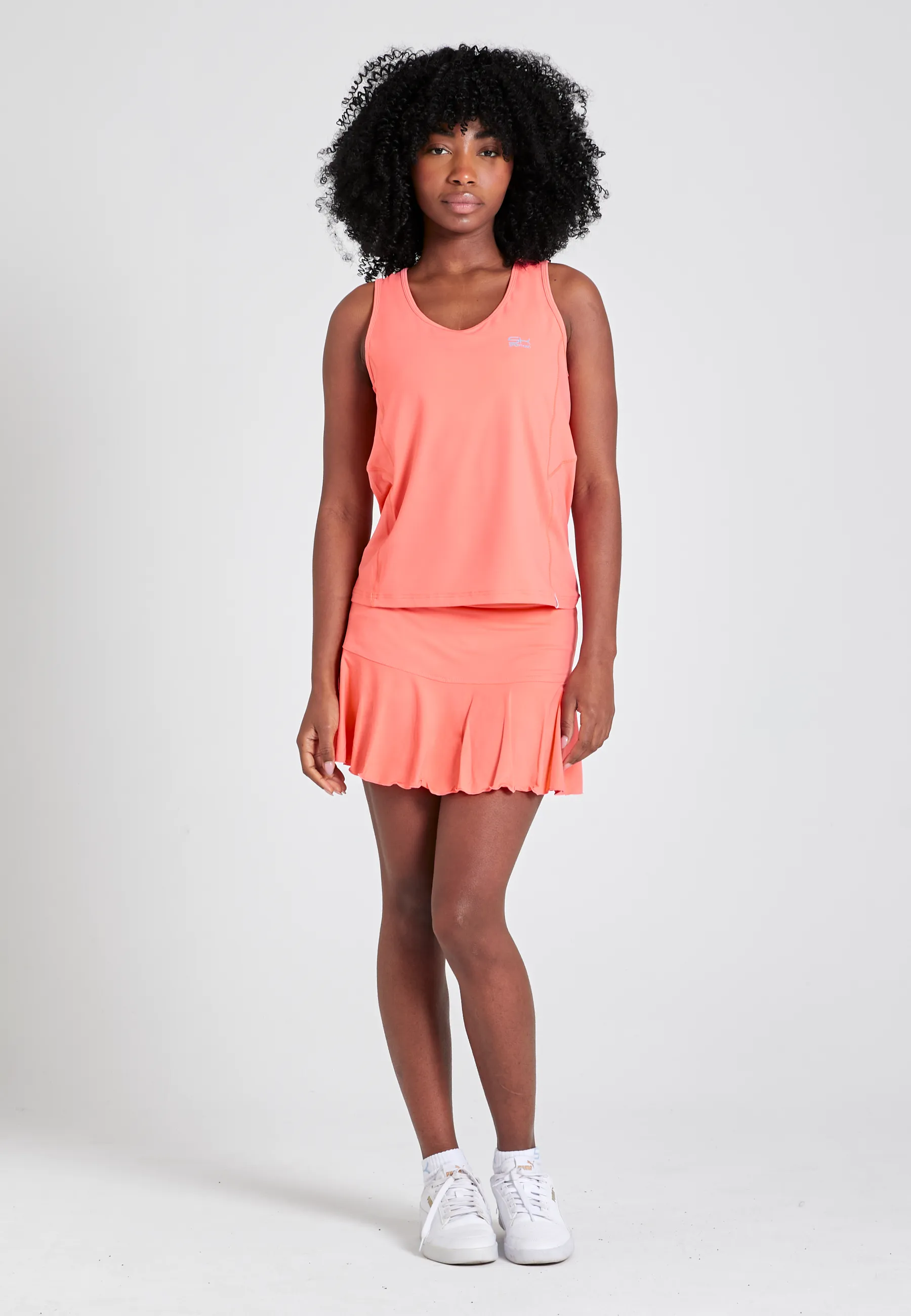 Tennis Loose Fit Tank Top Basic, apricot year - round use medium quality