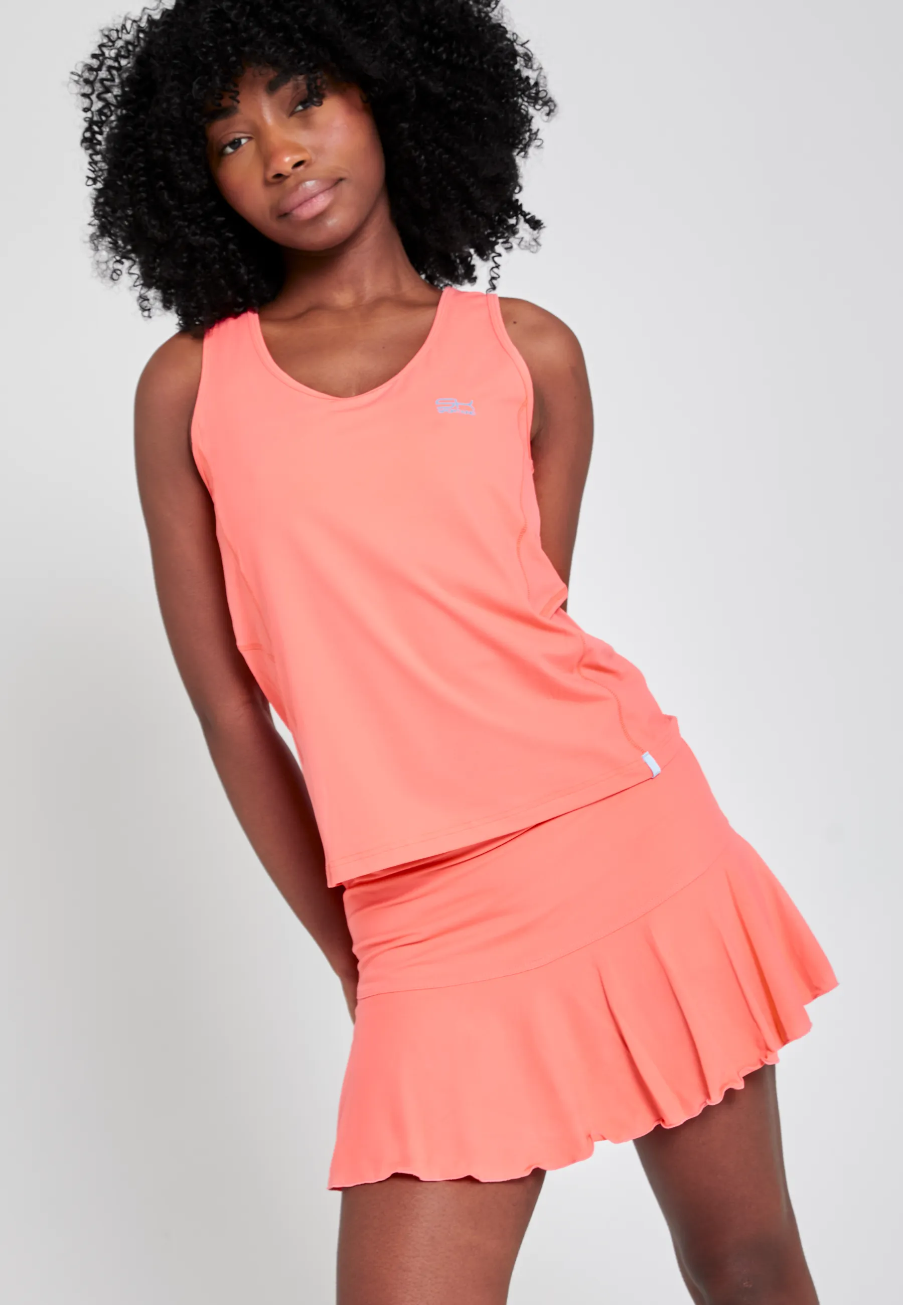 All Season Tennis Loose Fit Tank Top Basic, apricot