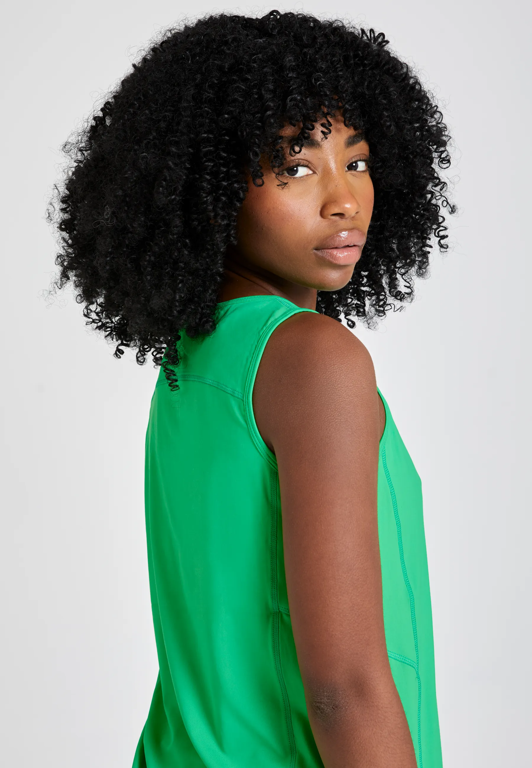 low - density storage post war reconstruction Tennis Loose Fit Tank Top Basic, green