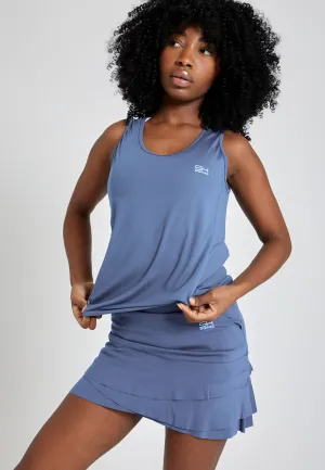 Tennis Loose Fit Tank Top Basic, grey blue explosion - proof easy to install