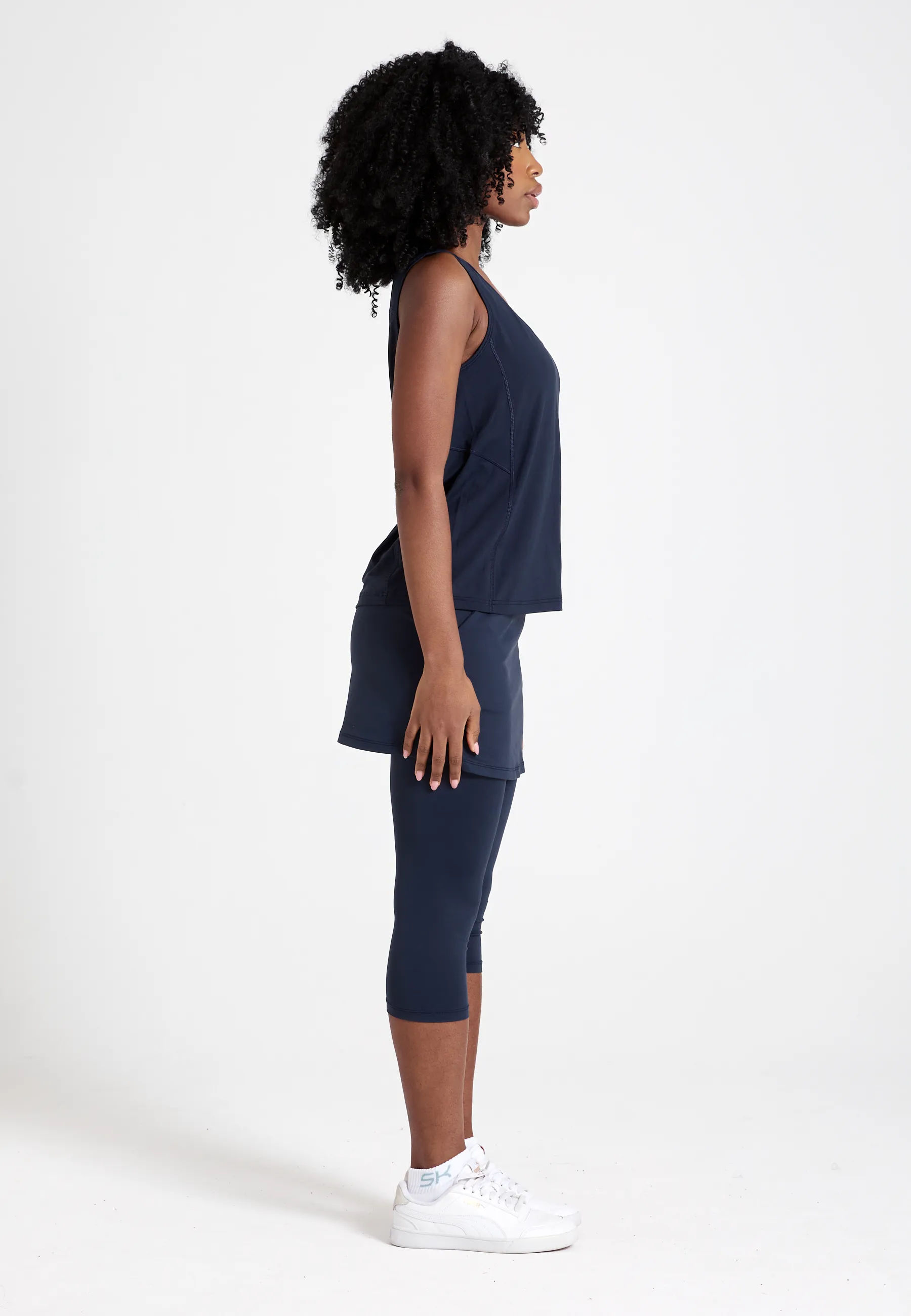 Tennis Loose Fit Tank Top Basic, navy blue Tension Balanced