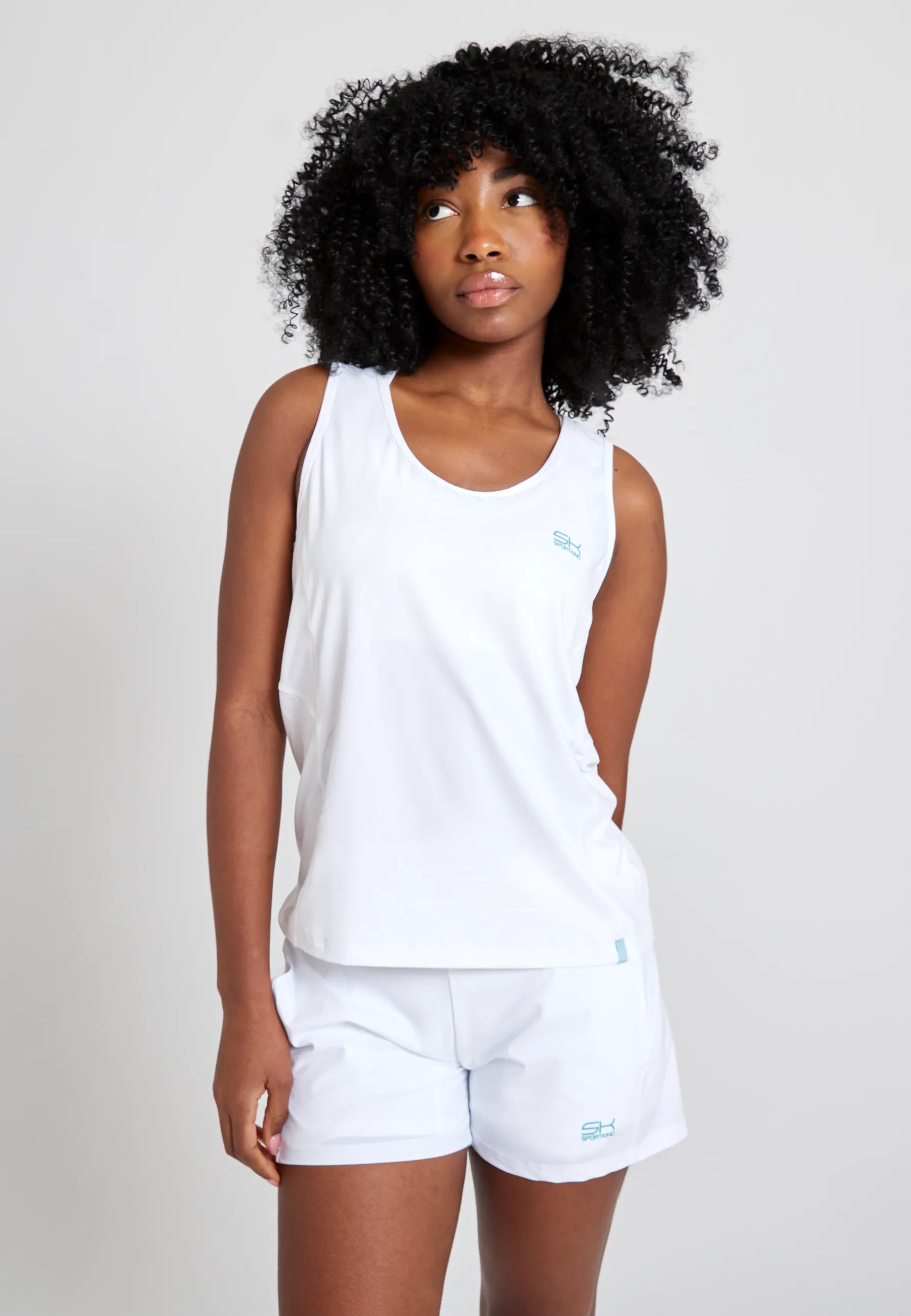 Tennis Loose Fit Tank Top Basic, white Relaxed fit style