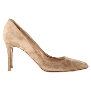 Soft Design Gianvito Rossi Gianvito 85 Pumps in Beige Suede