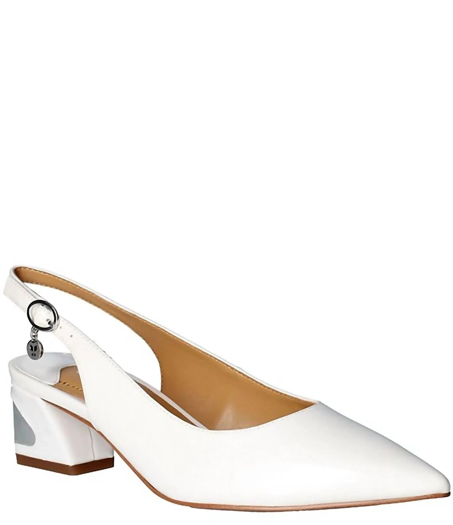 Women's Shayanne Slingback Pumps In White Pearl Patent All terrain