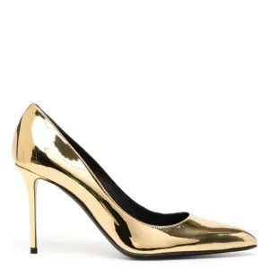 Minimal Layers hypoallergenic Giuseppe Zanotti Gold Jakye Metallic Pumps