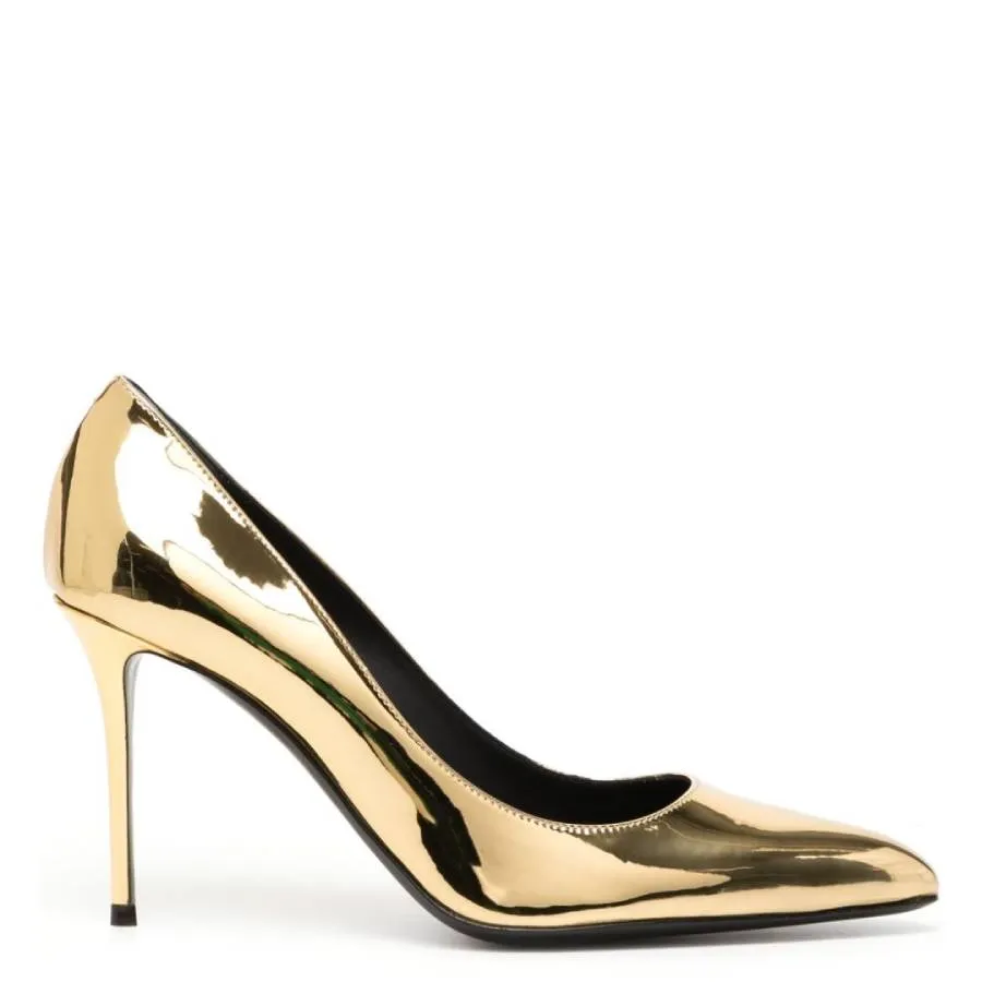 Minimal Layers hypoallergenic Giuseppe Zanotti Gold Jakye Metallic Pumps