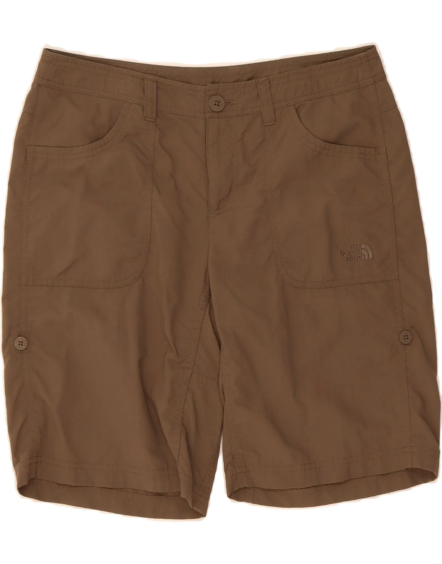 THE NORTH FACE Womens Regular Casual Shorts US 10 Large W32  Brown Nylon Year-Round Wear