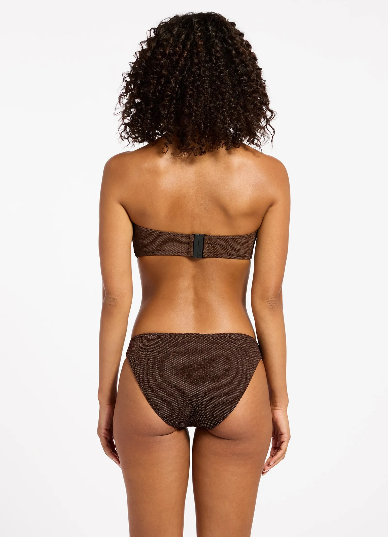 Tirari Nights Hipster Bikini Bottom - Chocolate Wrinkle Resistant Blend