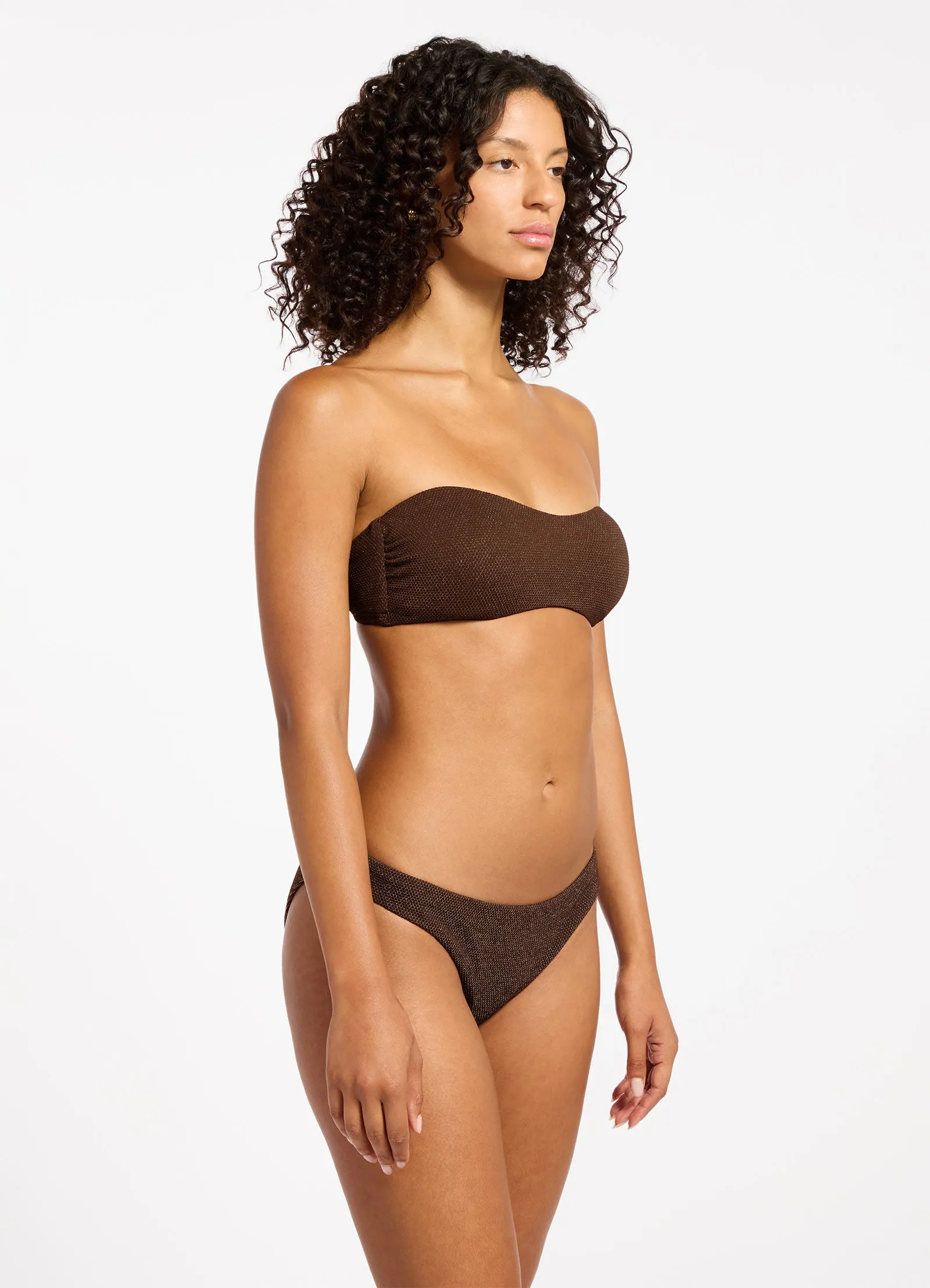 Non Bulky Design Tirari Nights Hipster Bikini Bottom - Chocolate