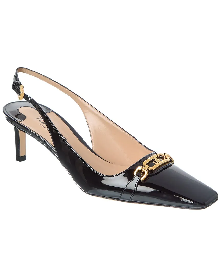 Tom Ford Whitney Patent Slingback Pump lace up closure