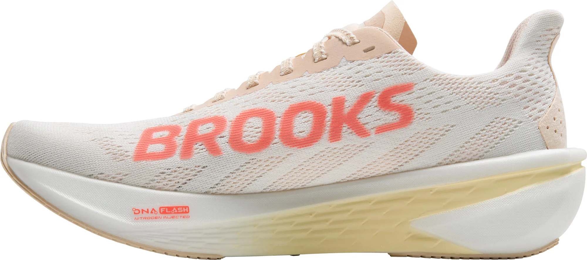 anti - slip Brooks Hyperion 2 Womens Running Shoes - White