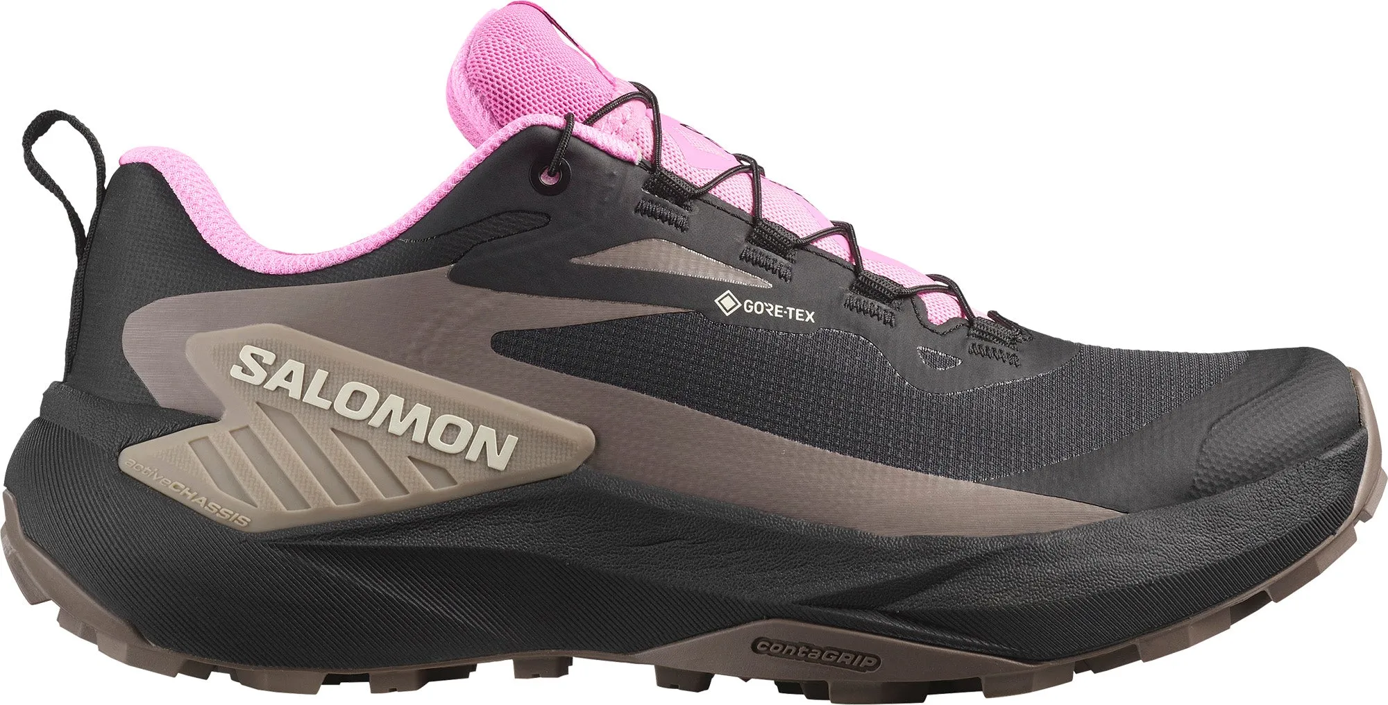 Asphalt Salomon Genesis GORE-TEX Womens Trail Running Shoes - Black