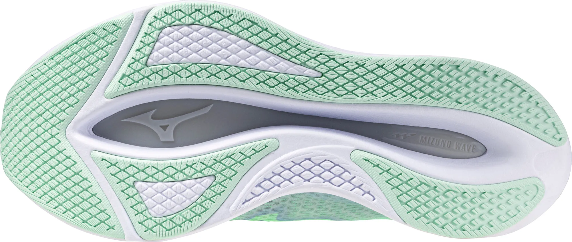 Mizuno Wave Rebellion Flash 2 Womens Running Shoes - Green interval - training