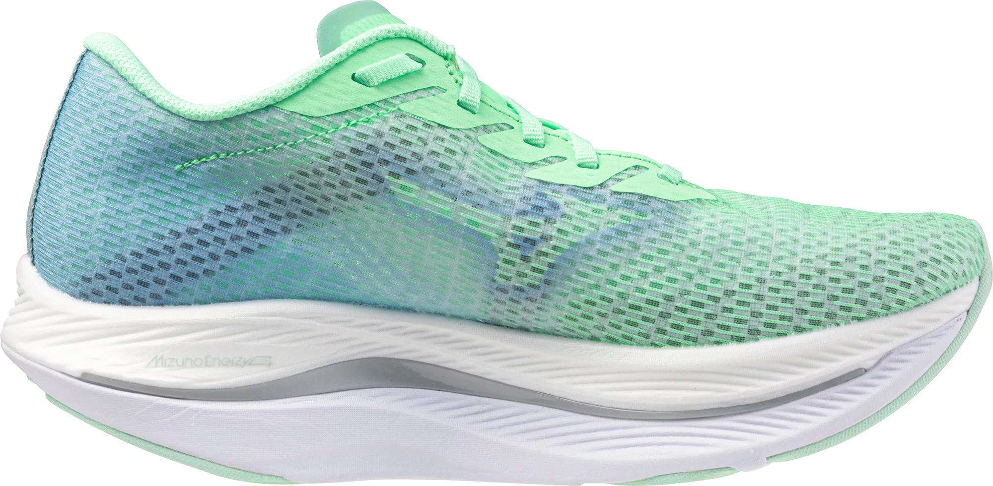 Mizuno Wave Rebellion Flash 2 Womens Running Shoes - Green removable insole running shoes Dynamic Energy Return