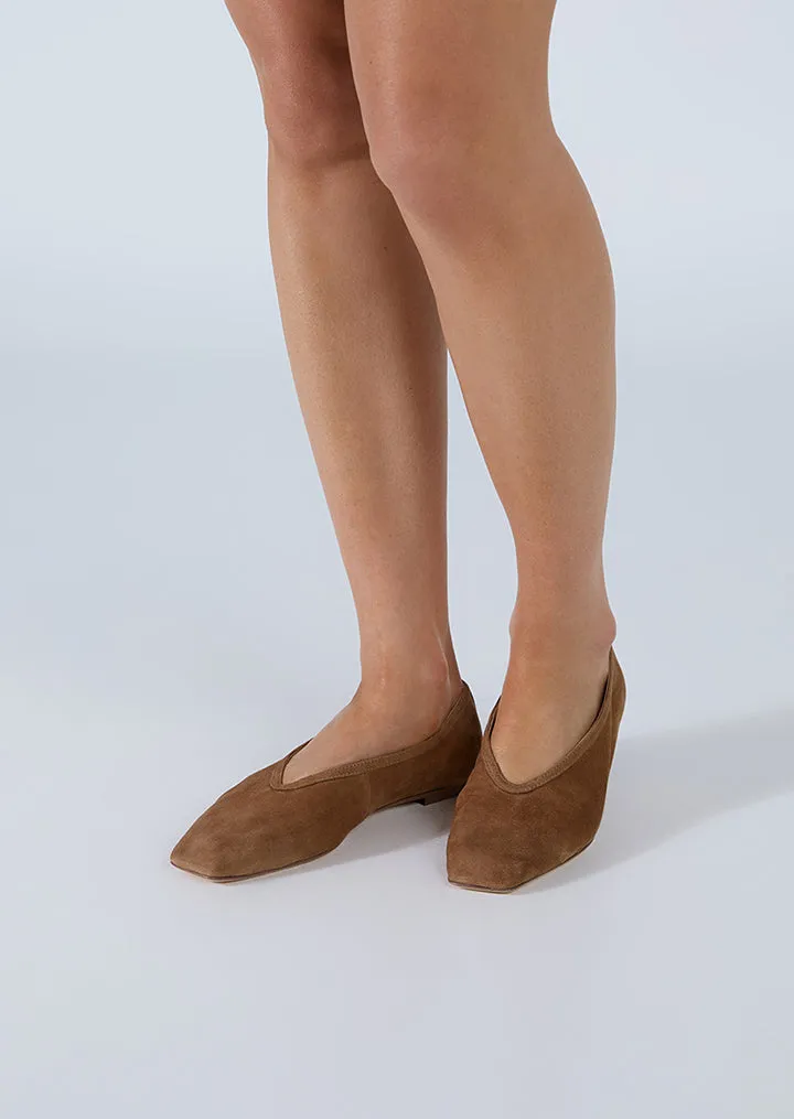 Bianca Taupe Suede Versatile Wear Shoes