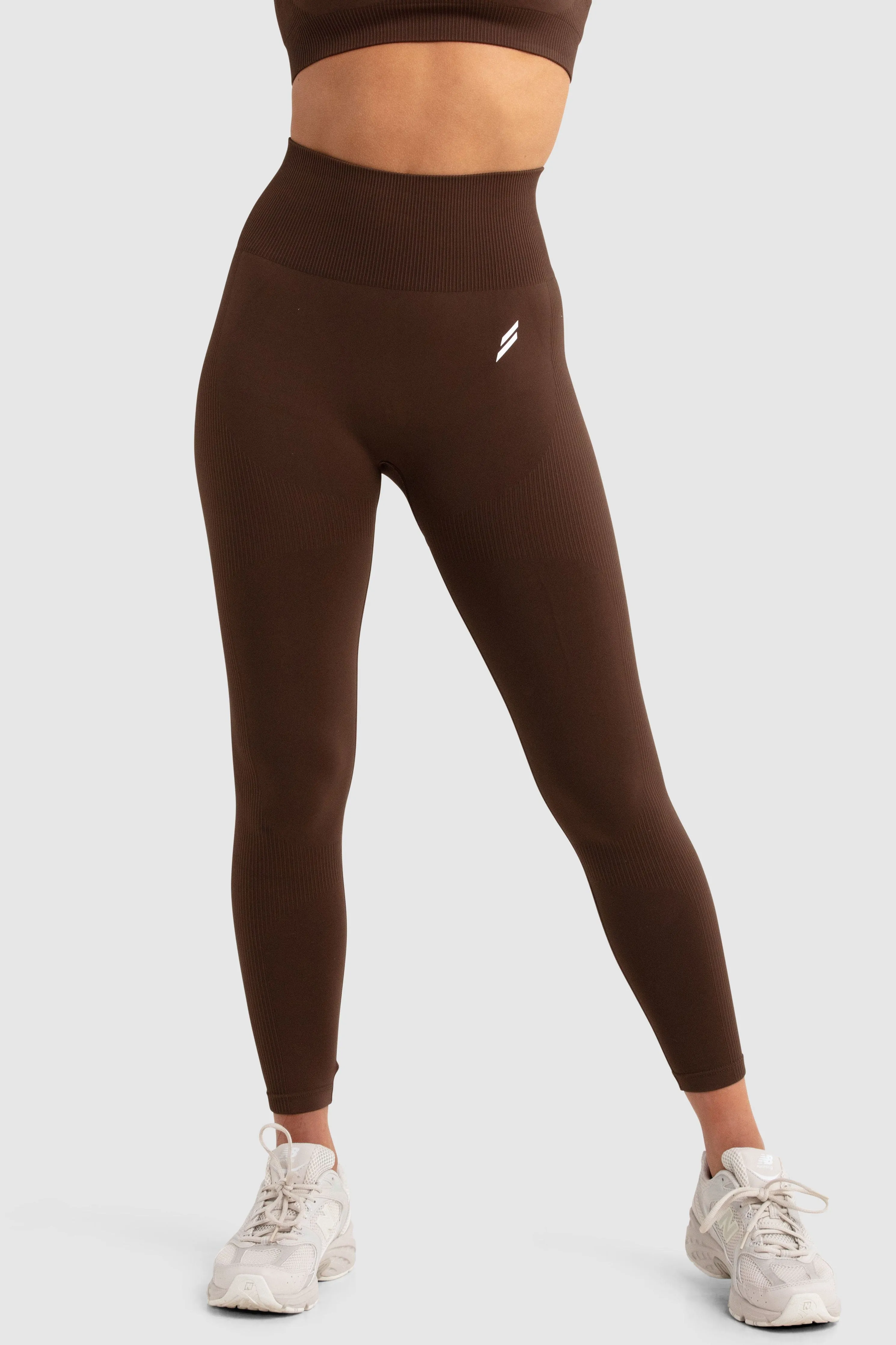 Impact Seamless Leggings - Espresso Fit For Action