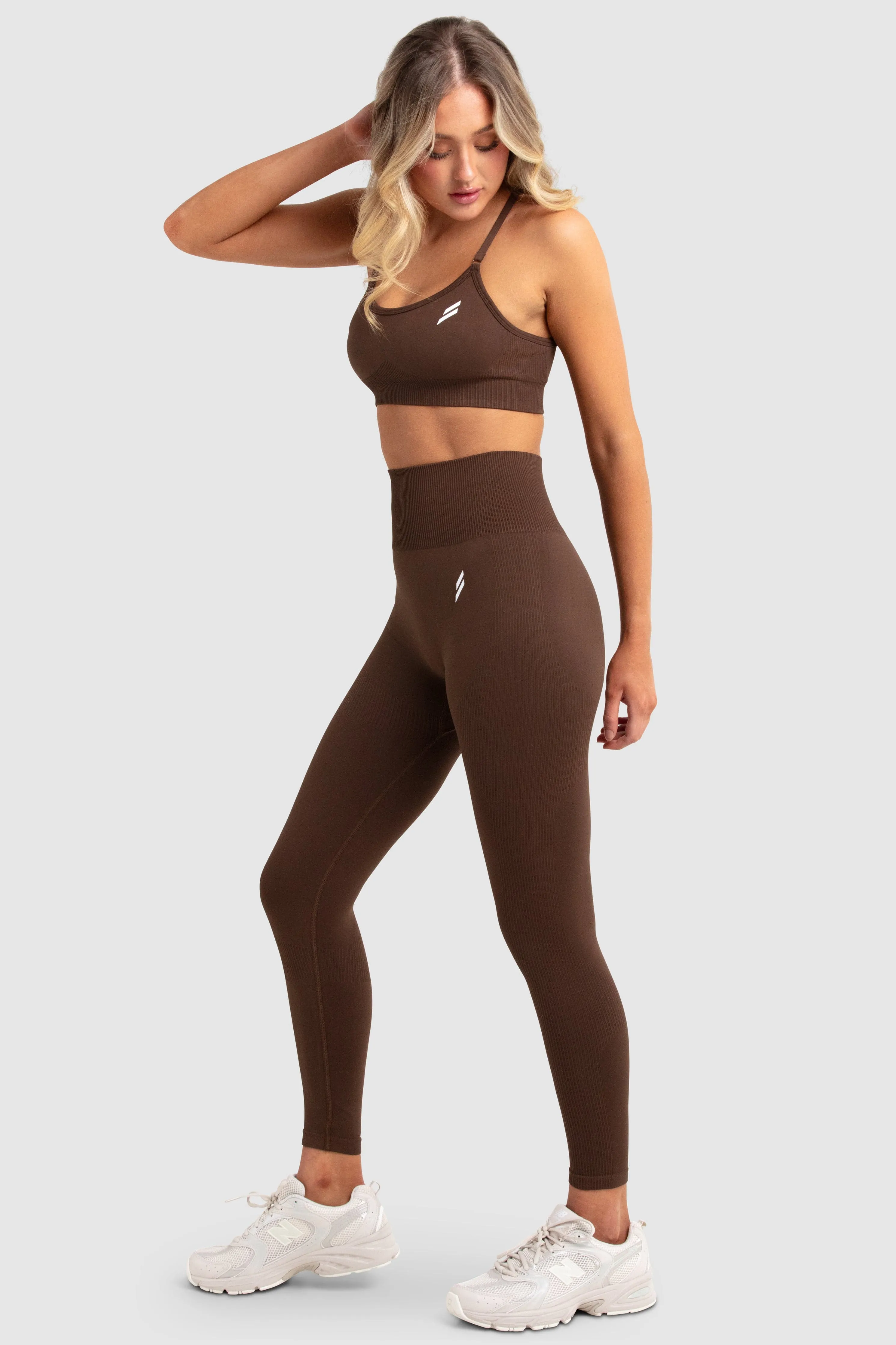 Impact Seamless Leggings - Espresso Stretch Form Cozy Base