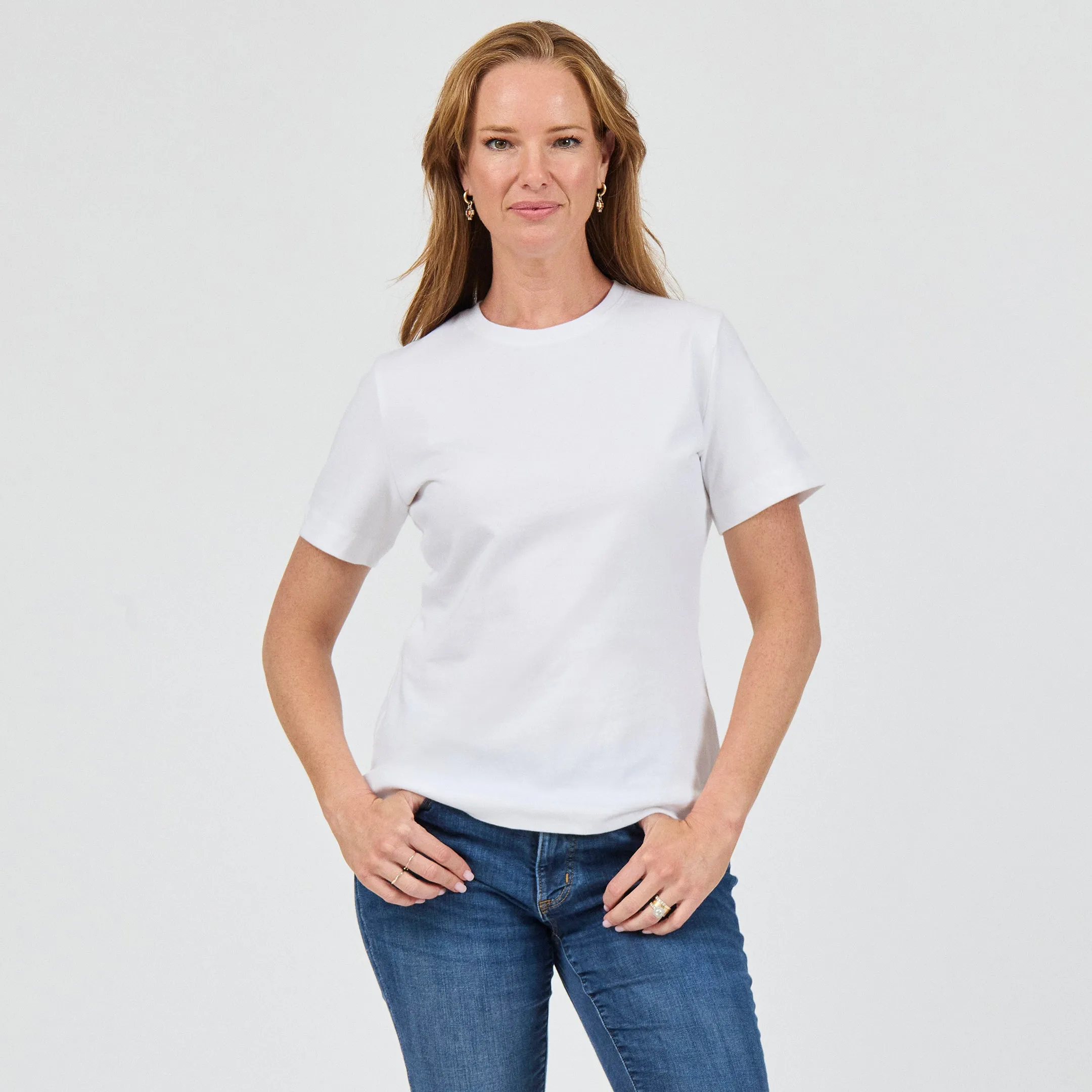 Heavy Cotton Monogram Tee proper length