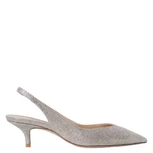 Comfortable Backstrap Stuart Weitzman Eva Pointed-Toe Slingback Pumps