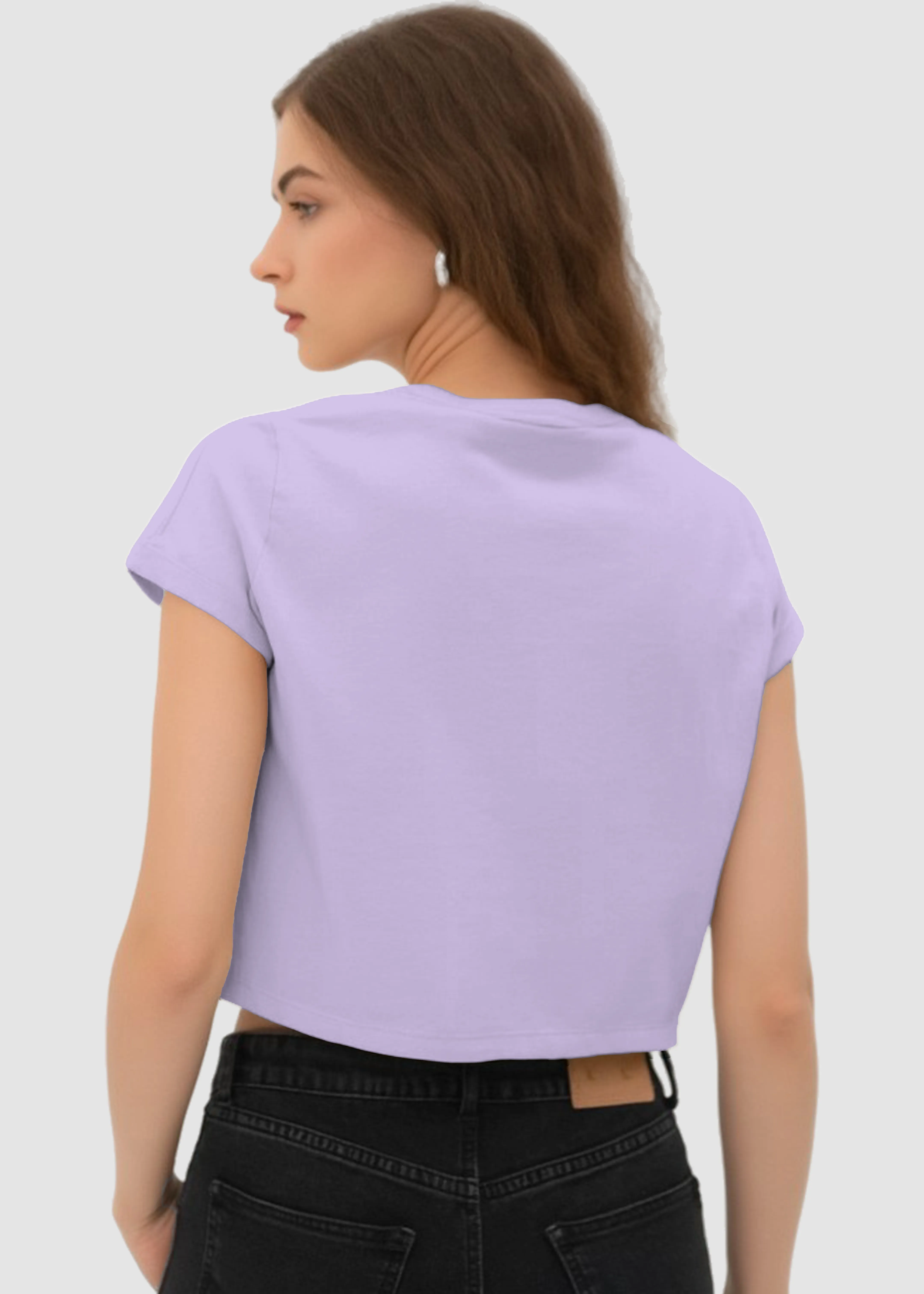 Lavender Crop Top | FC39 Comfortable Design