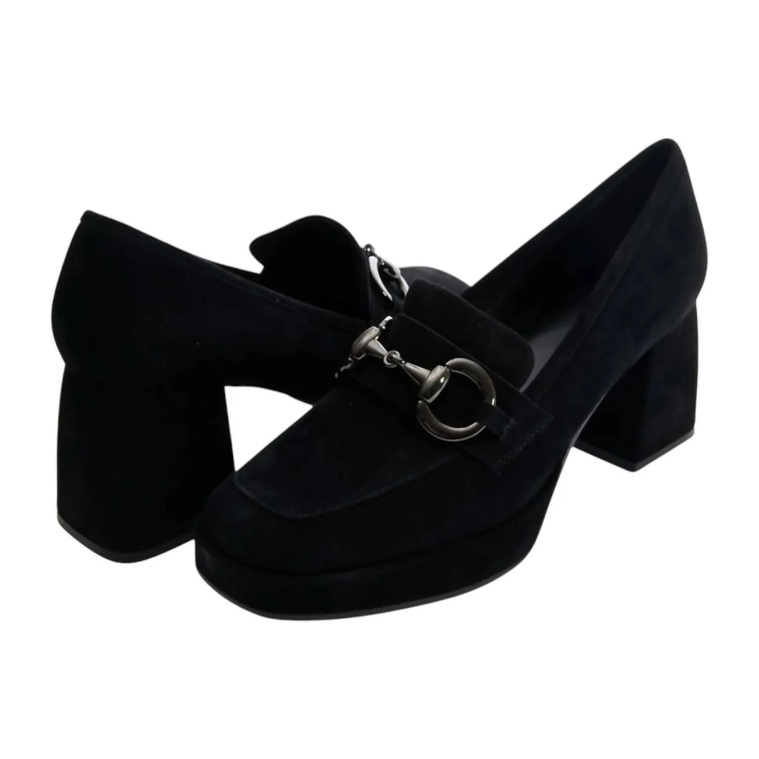 Red High Heels for Weddings Evening Vibe Women's Vayle Pump Heels In Black Suede