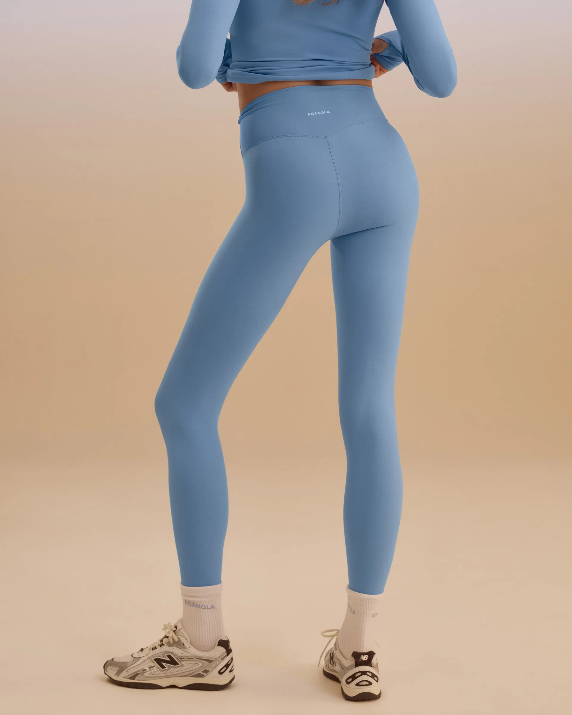 Elastic Fit Ultimate Leggings - Ice Blue
