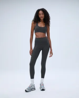 Chic and Stylish Ultimate Seam Detail Zip Pocket Leggings - Graphite Grey