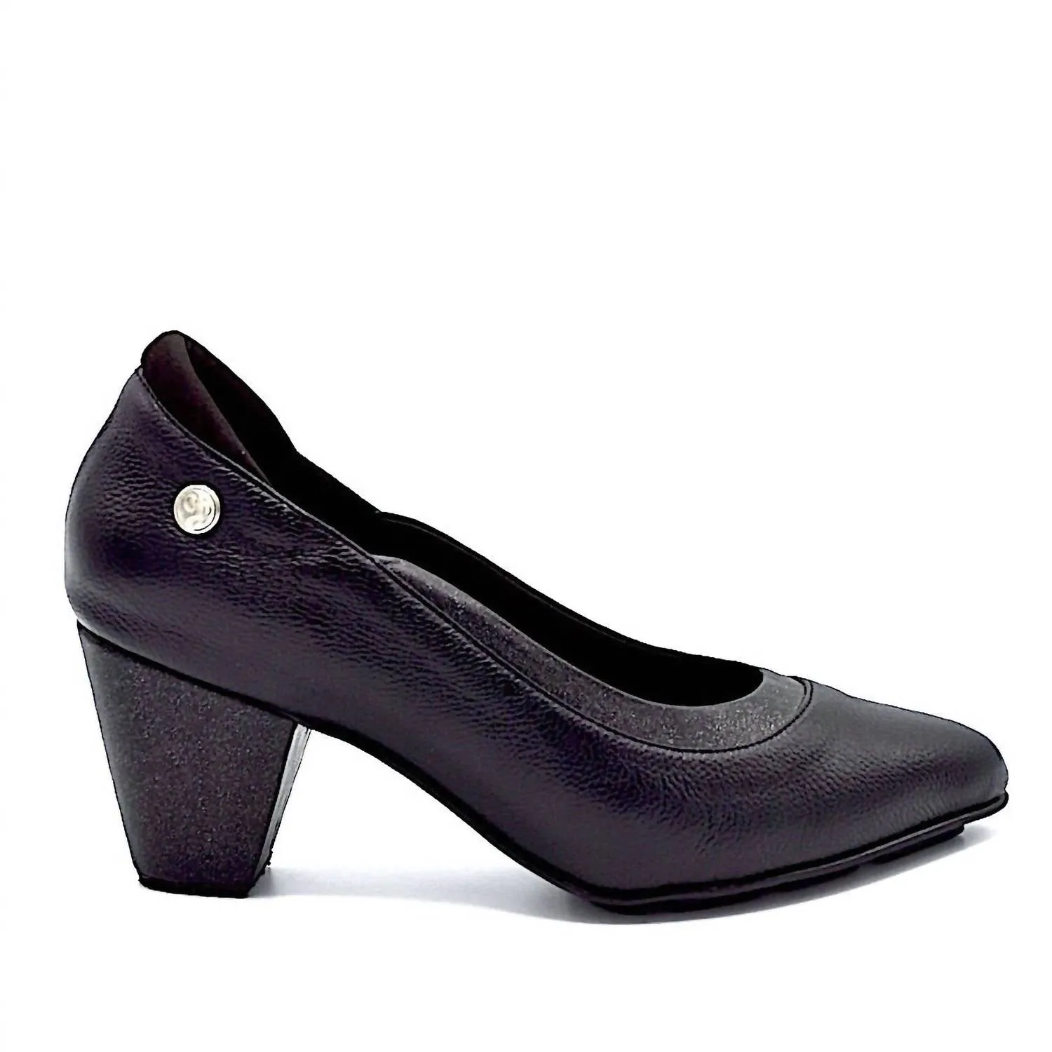 Reinforced toe Women's Rhyme Mid Heels In Black/shine Leather