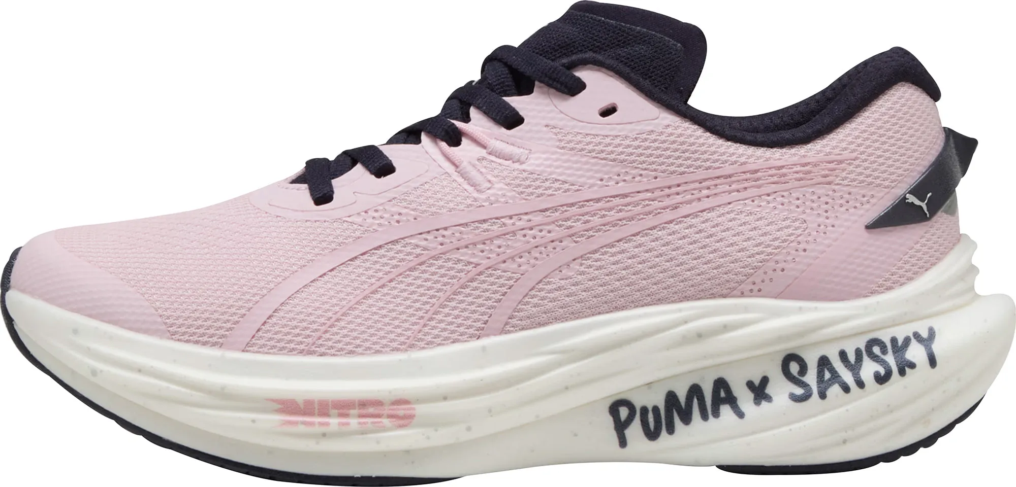 Puma Deviate Nitro 3 X SAYSKY Womens Running Shoes - Pink Orthotic Support Design educational - event running shoes