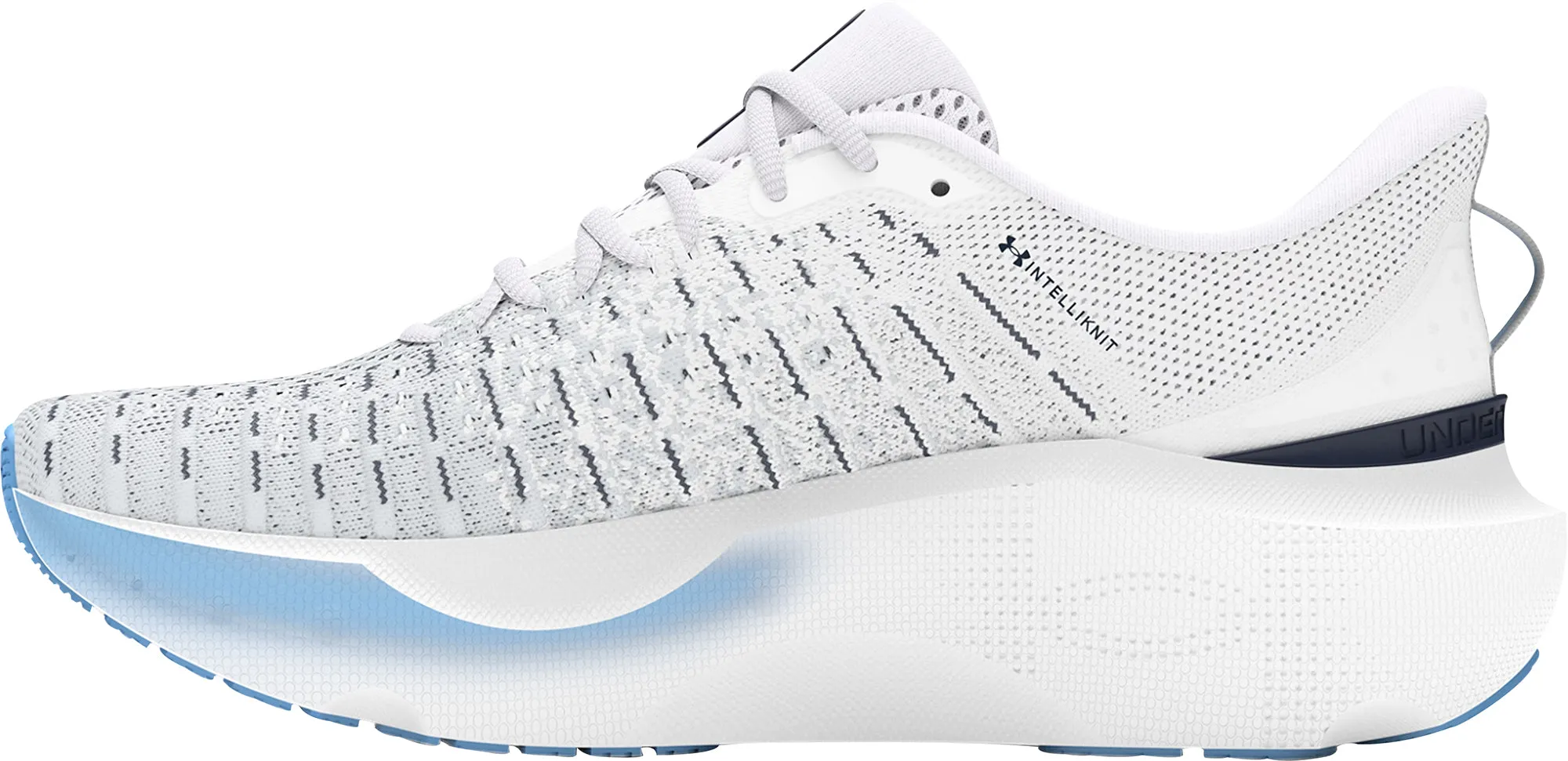 Under Armour Infinite Elite Womens Running Shoes - White Breathable 3D Knit college teams