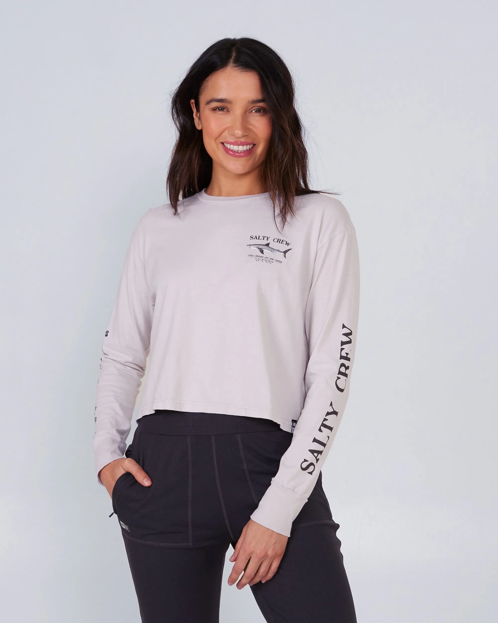 Comfortable Layering Day-to-Night Look Bruce Long Sleeve Crop - Natural