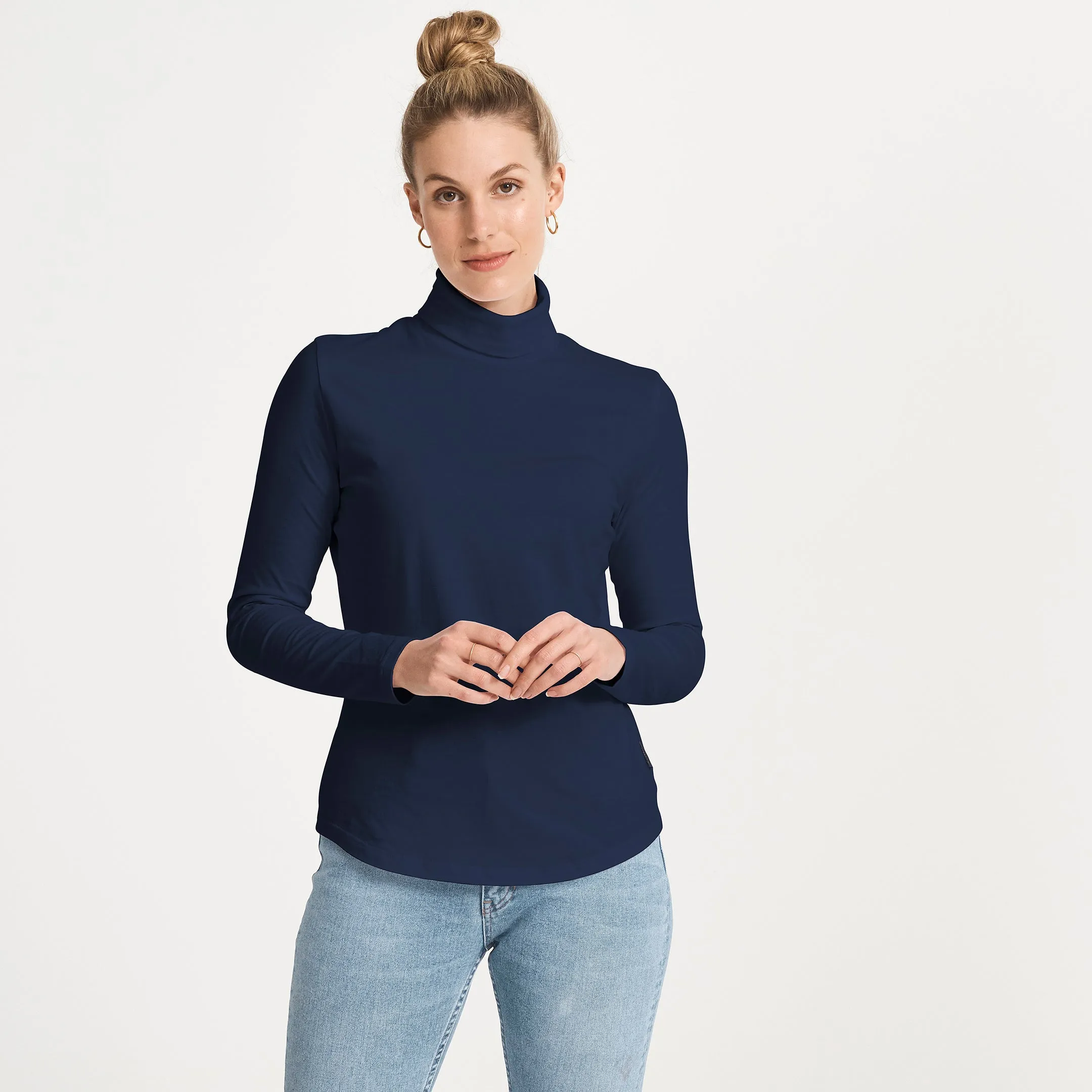 Cotton LS Turtleneck Tee Airflow Ventilation Design