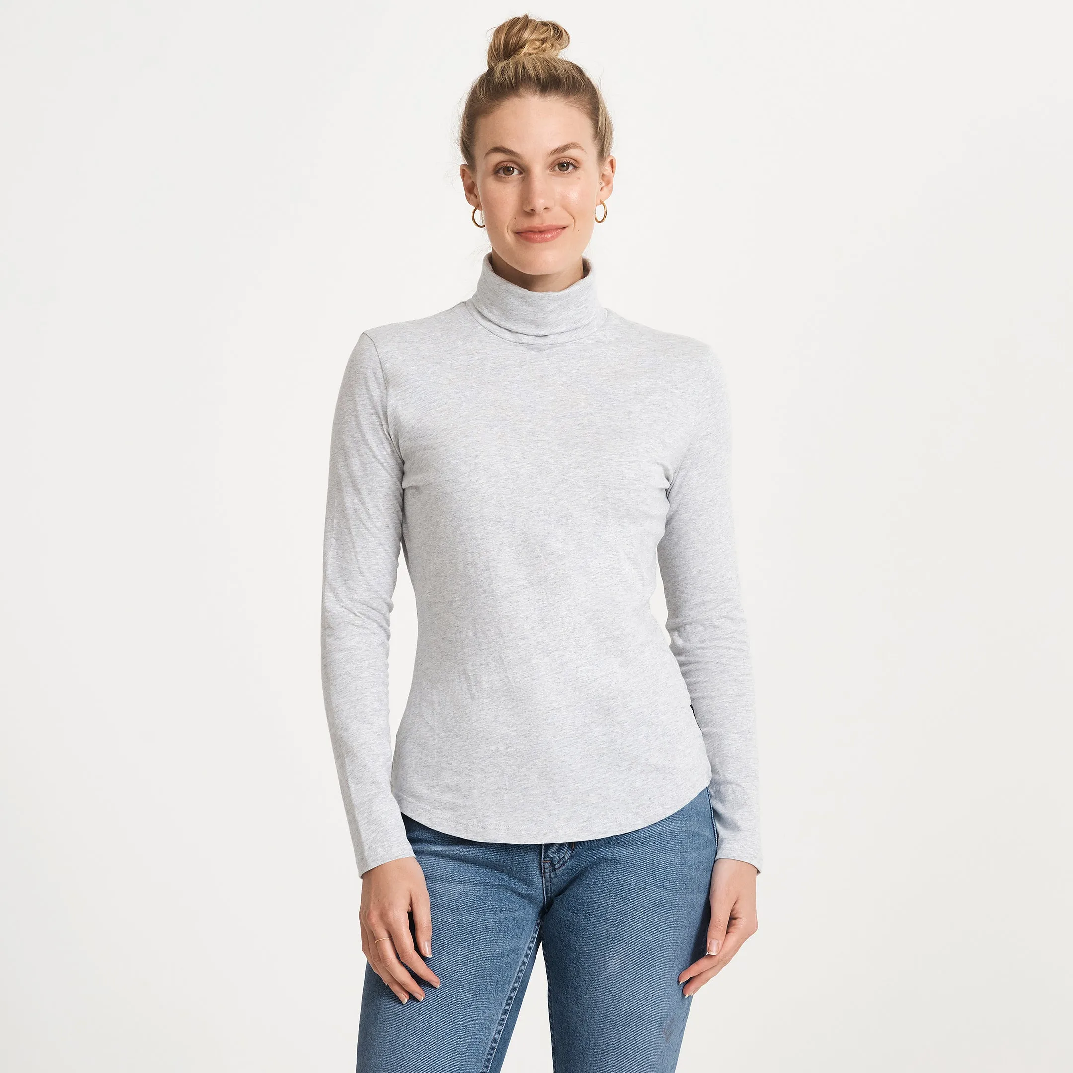 Award-winning Active Fit Cotton LS Turtleneck Tee