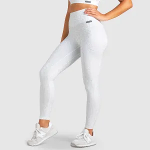 Holiday Outfit Quick Dry 4 Way Stretch Fabric Untamed Leggings - White