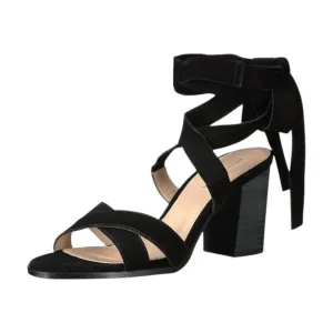 Women's Bonjour Sd Sandal In Black Cow Suede Luxury Look True Fit