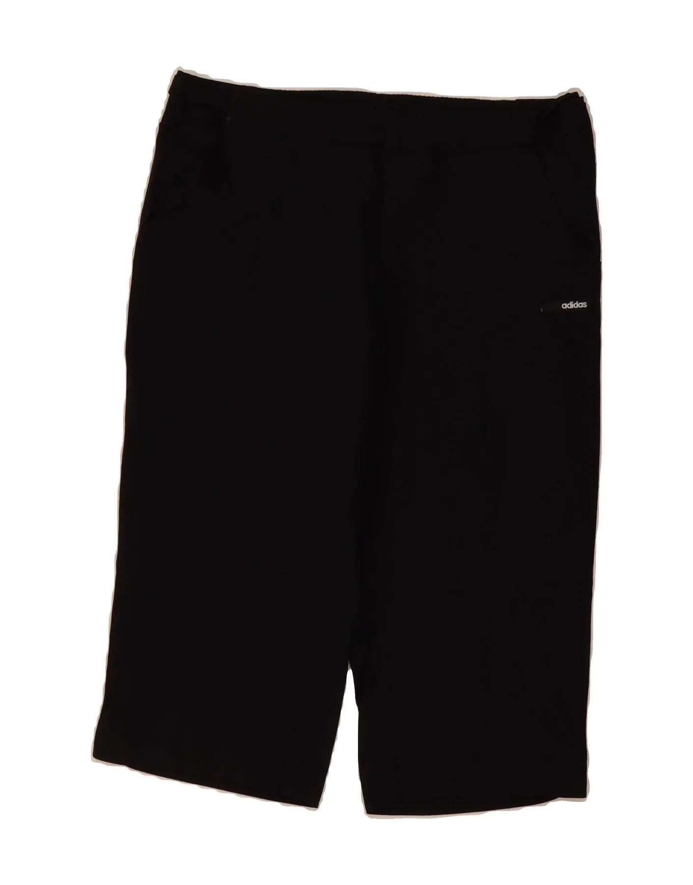 ADIDAS Womens Bermuda Shorts UK 14 Medium  Black Cotton Polka Dot