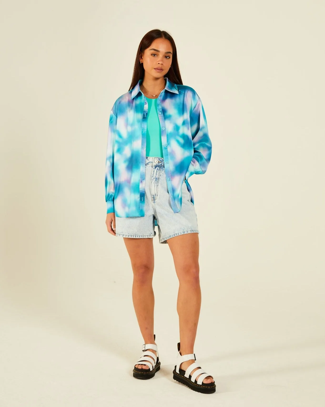 Winter Core Glam Night Thandie Shirt Soft Jade