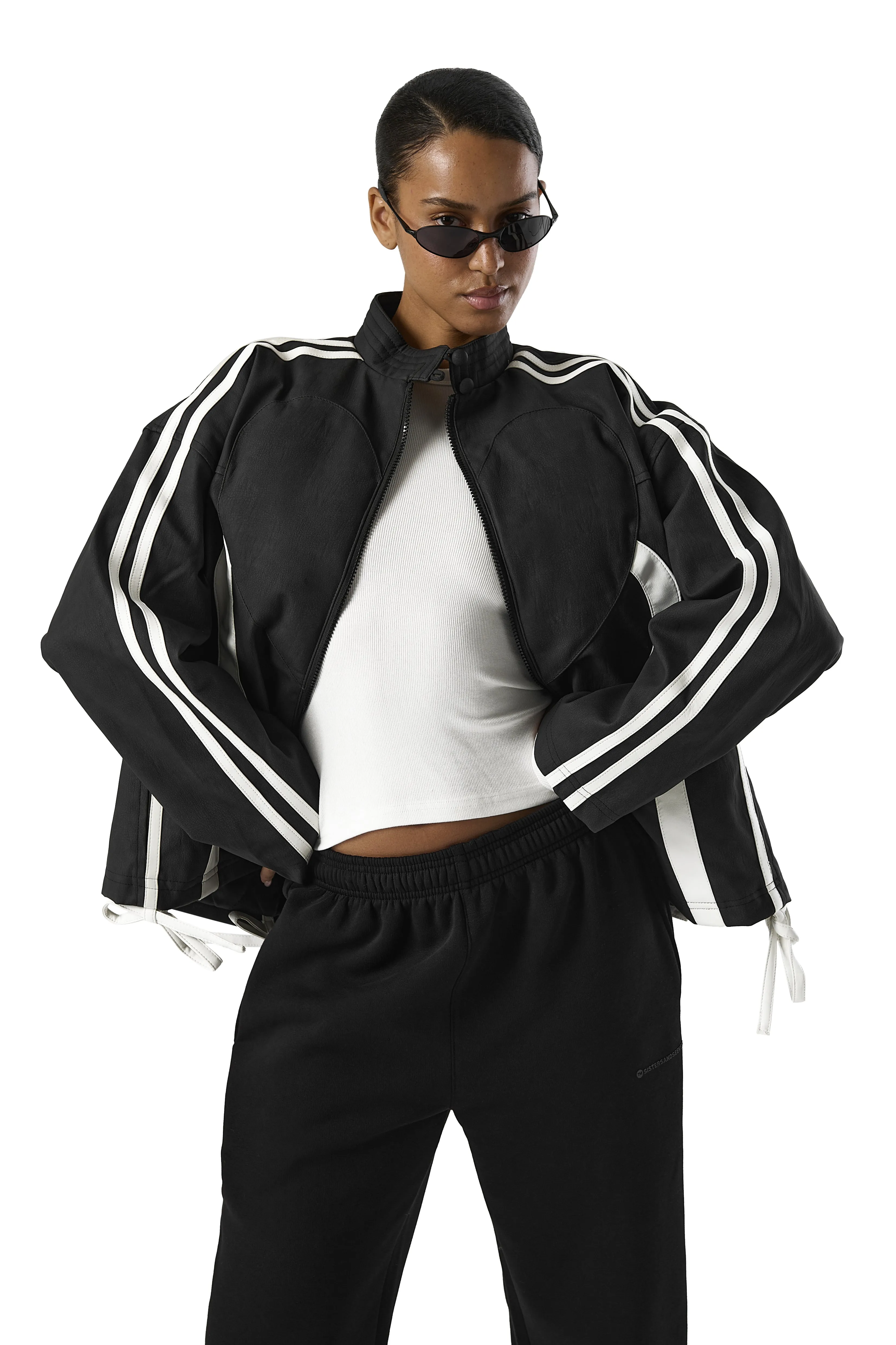 Valentine Vegan Leather Jacket Magnetic Closure Options